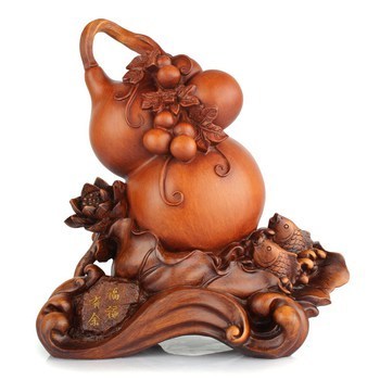 禮佳誠 風(fēng)水葫蘆貔貅擺件工藝品招財(cái)家居裝飾品擺設(shè) 創(chuàng)意開業(yè)禮品 特大號(hào)木紋葫蘆福祿有余+送五帝【圖片 價(jià)格 品牌 報(bào)價(jià)】-